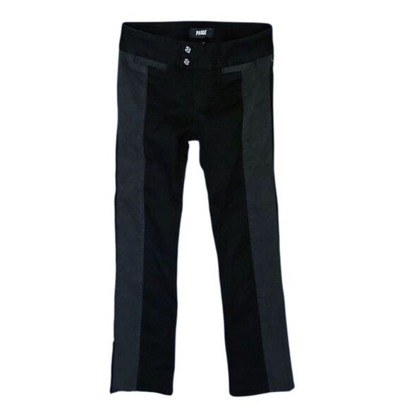 NEW Paige Black Two Tone Sloane Jeans Size 27 - Picture 1 of 4
